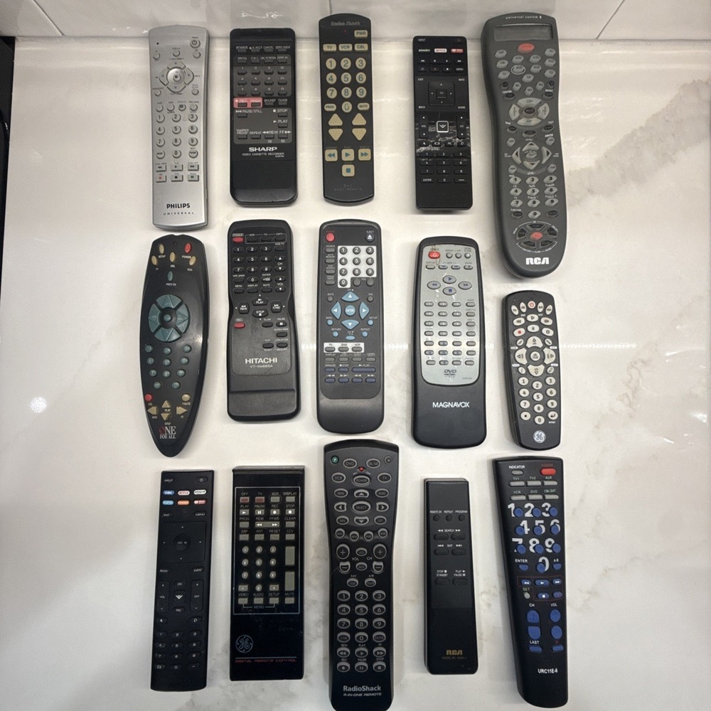 Remote Control Lot of 15 - Hitachi Sony Vizio Sharp & More Untested - $1.93/Unit